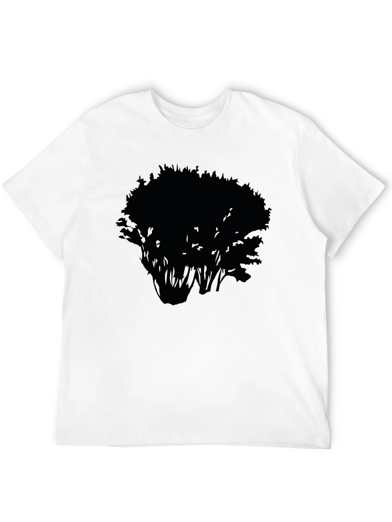 Mens Black Tree Graphic Tee - Nature Inspired Style