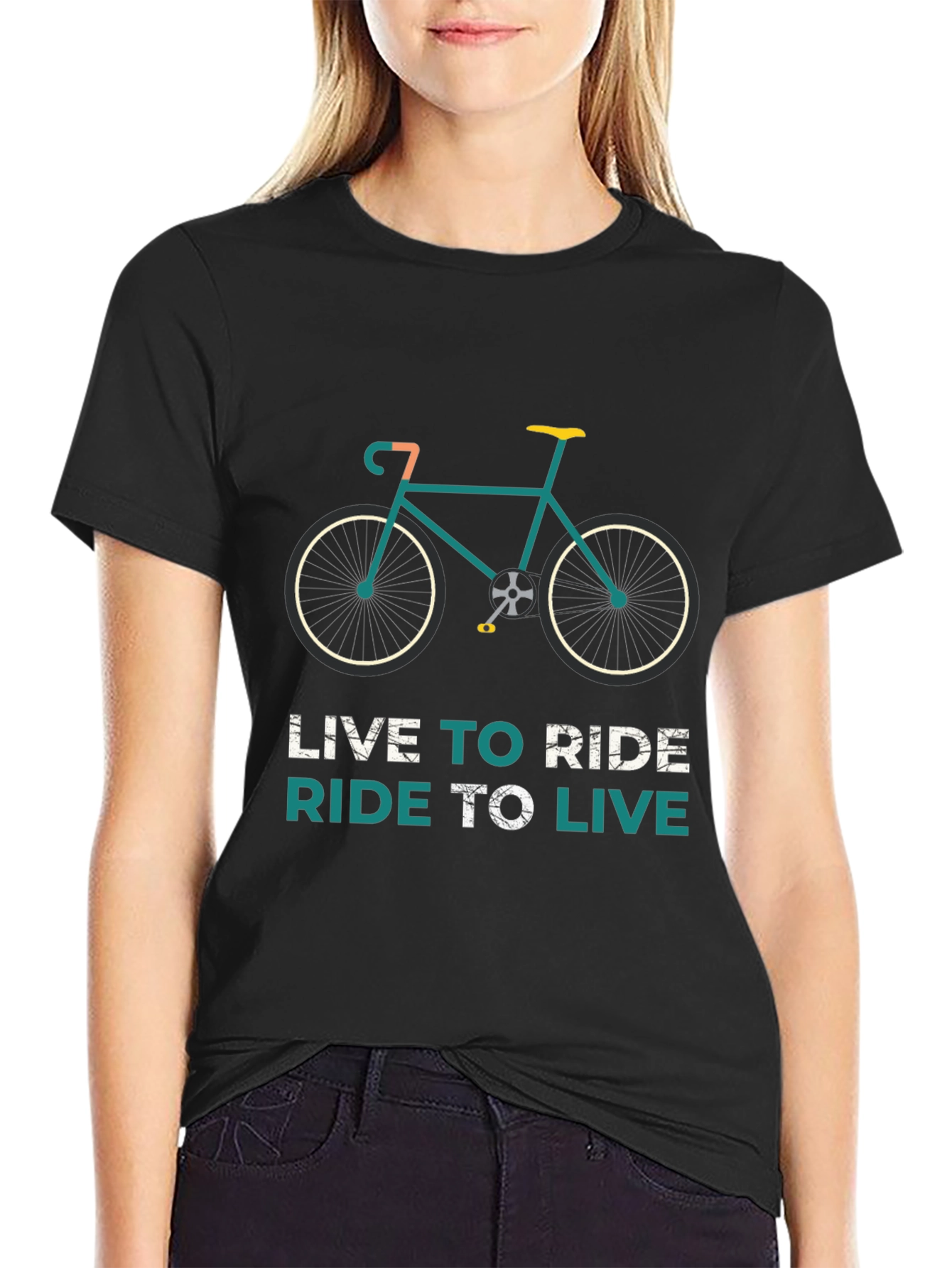 Live to Ride T-Shirt - Cyclist Graphic Tee