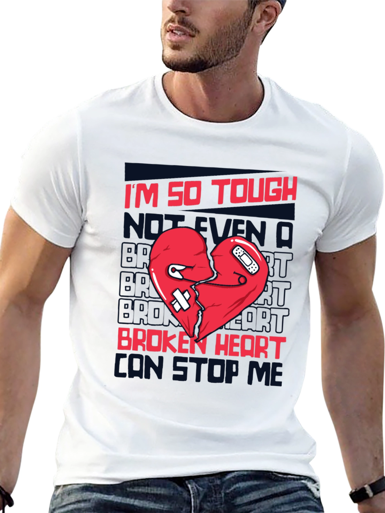 Tough Broken Heart T-Shirt - Black