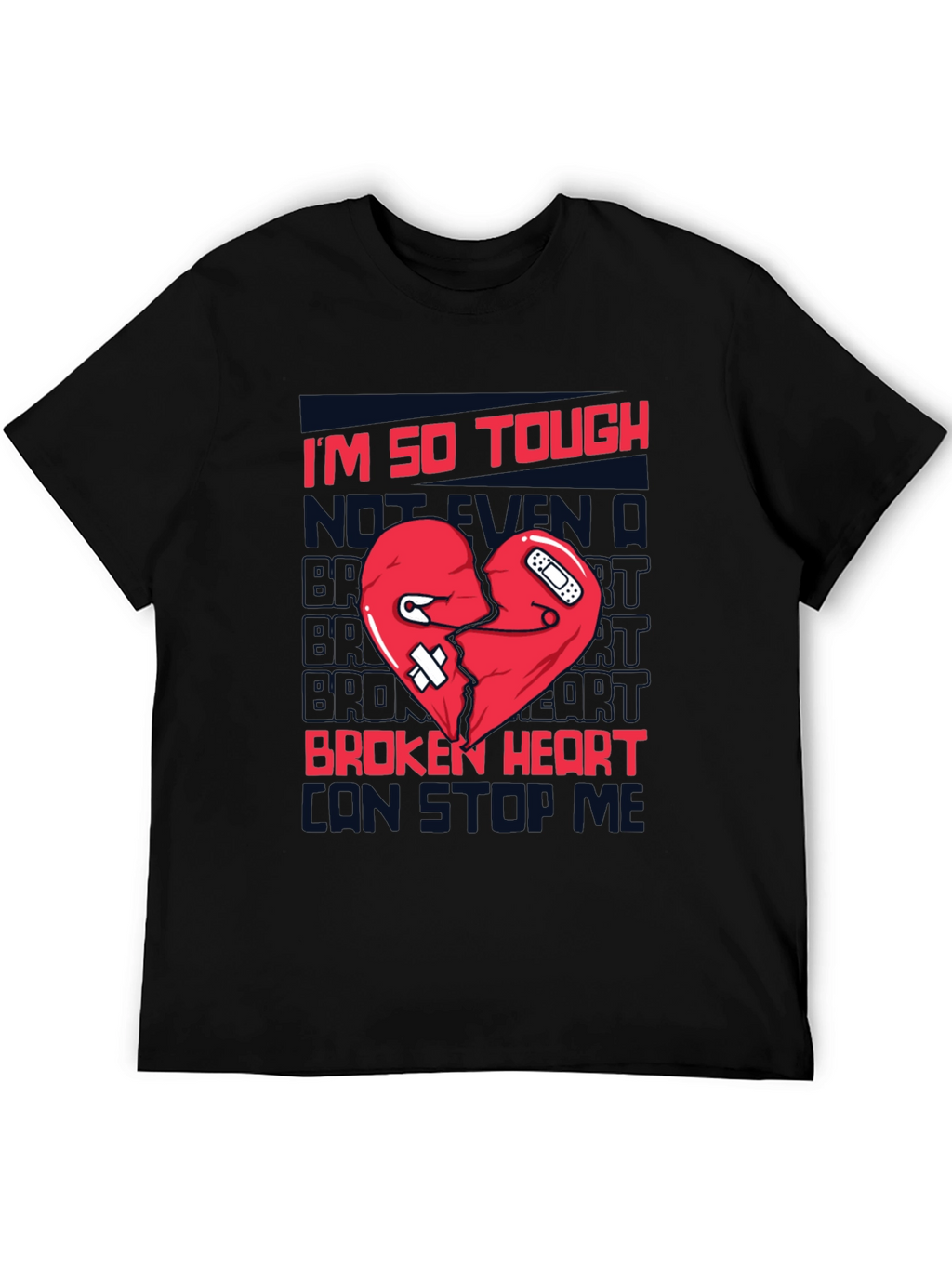 Tough Broken Heart T-Shirt - Black