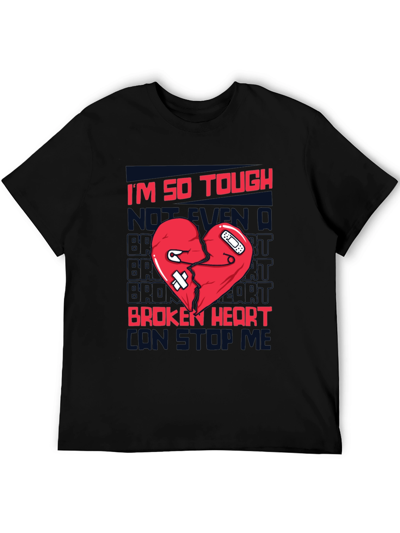 Tough Broken Heart T-Shirt - Black