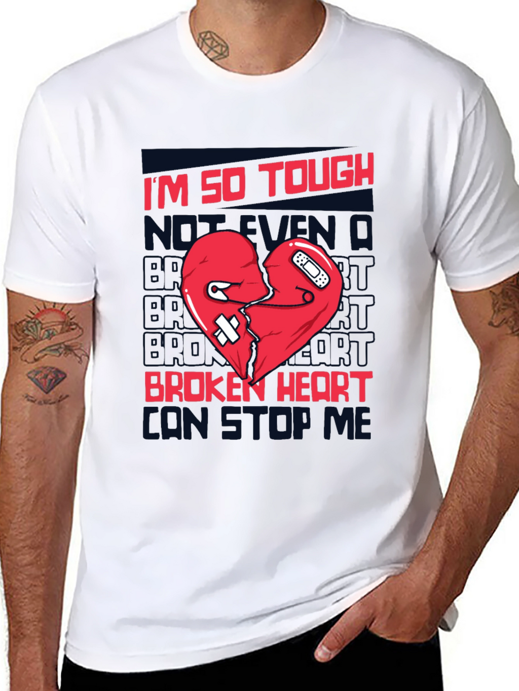 Tough Broken Heart T-Shirt - Black