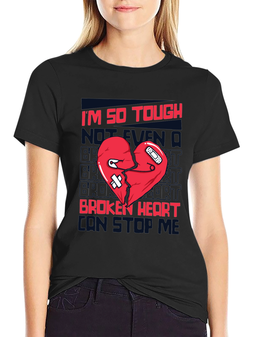 Tough Broken Heart T-Shirt - Black