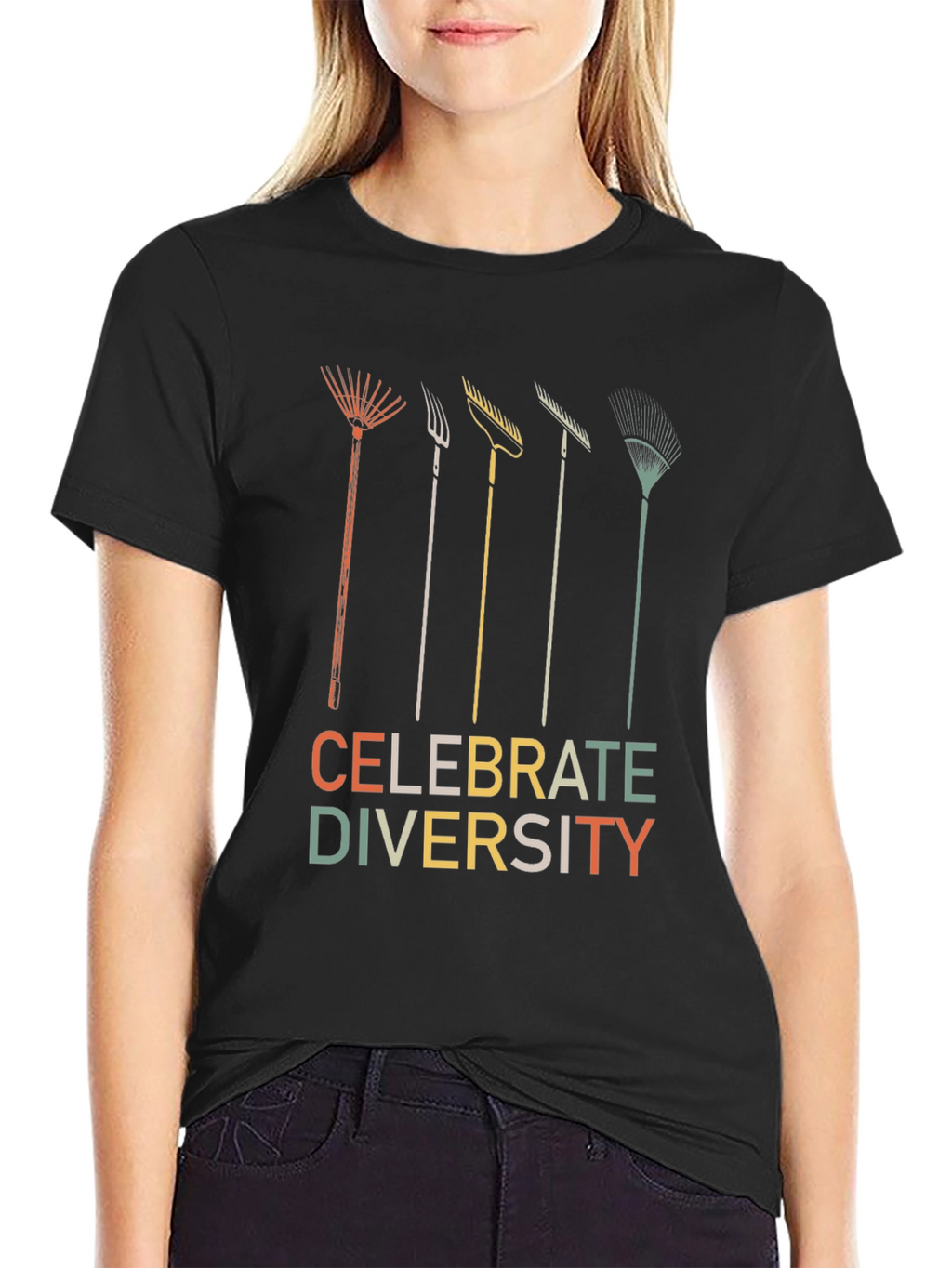 Celebrate Diversity Garden Tool Graphic Tee