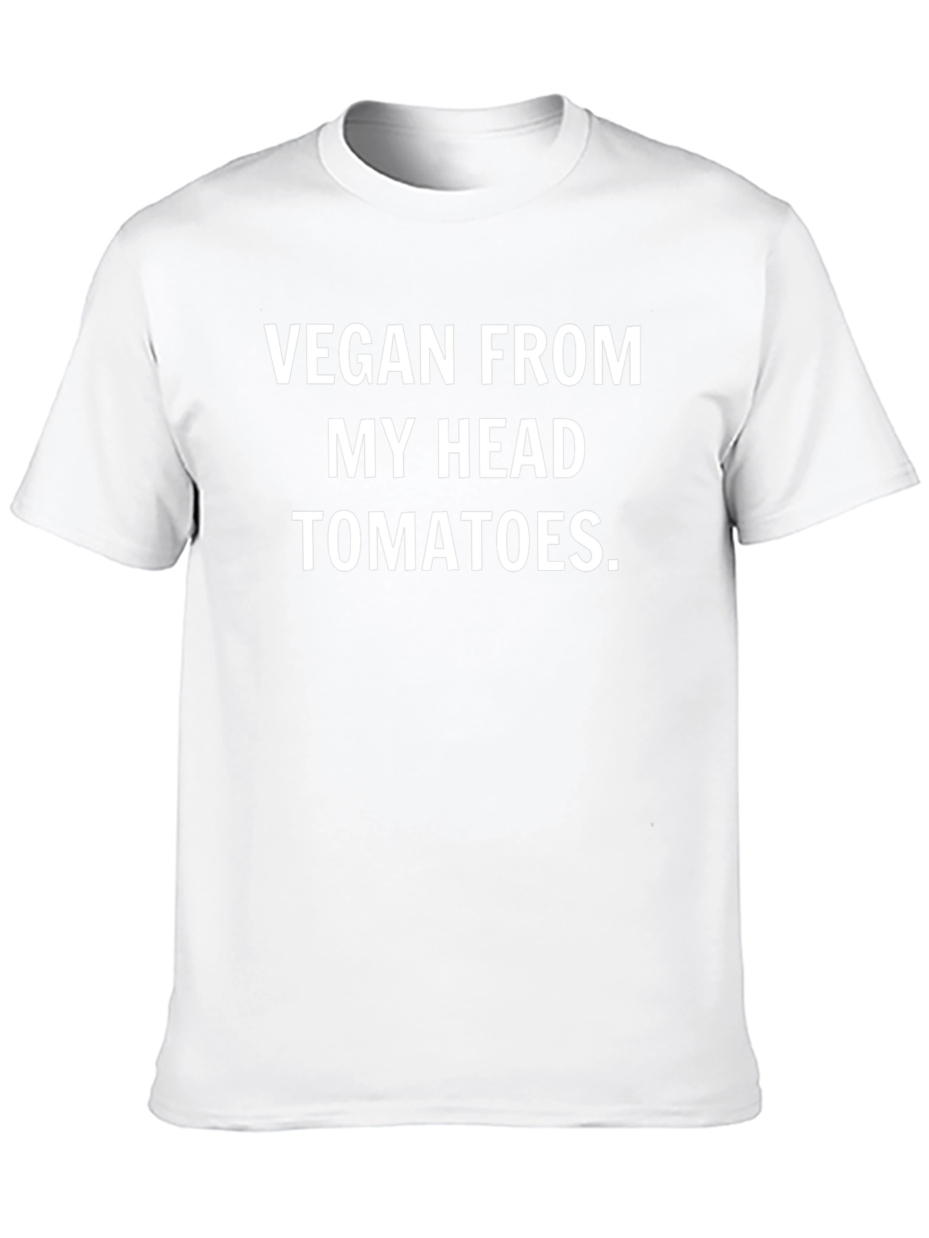 Vegan From My Head Tomatoes Black T-Shirt