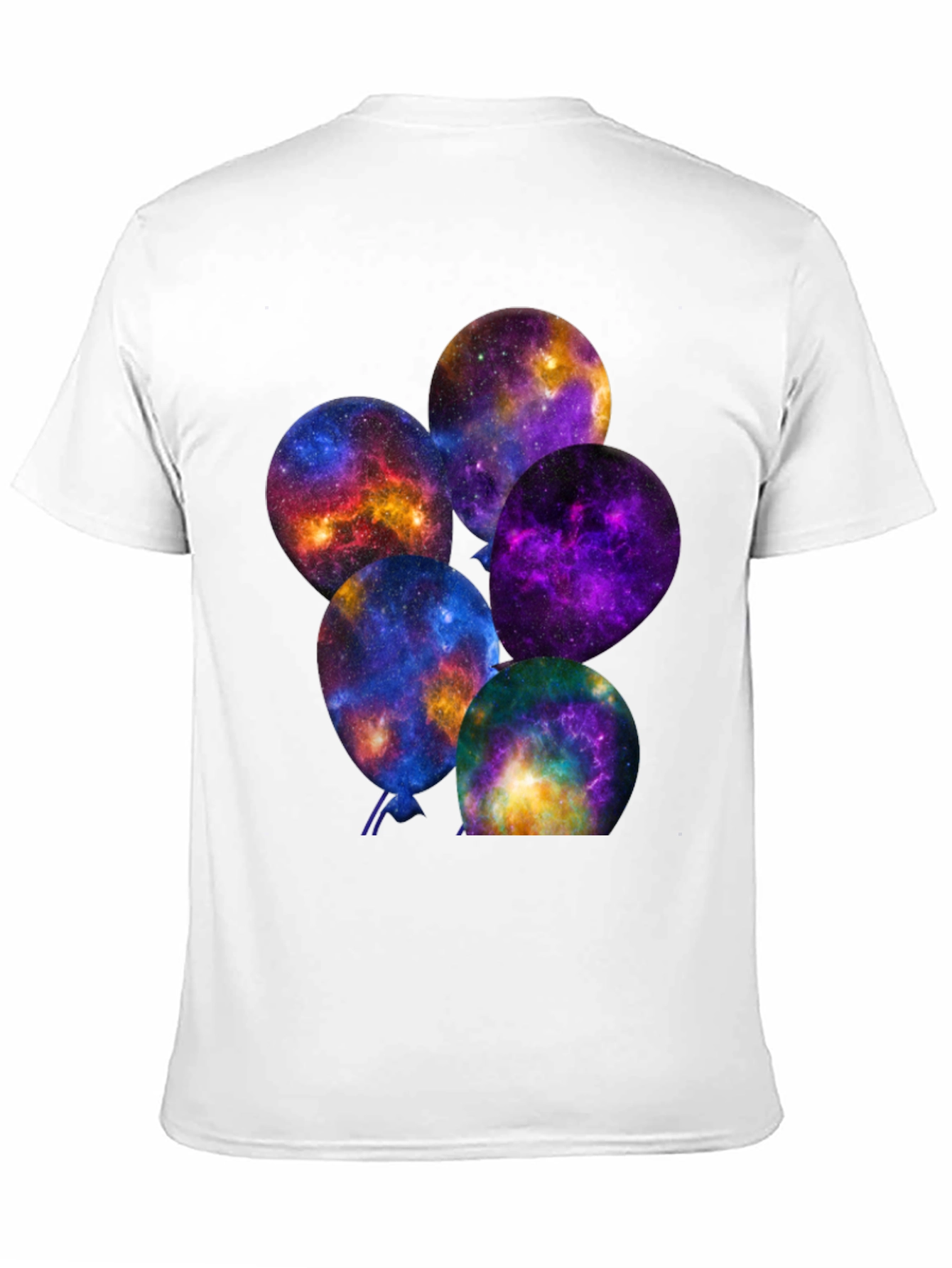 Galaxy Balloons Graphic Tee - Cosmic Comfort
