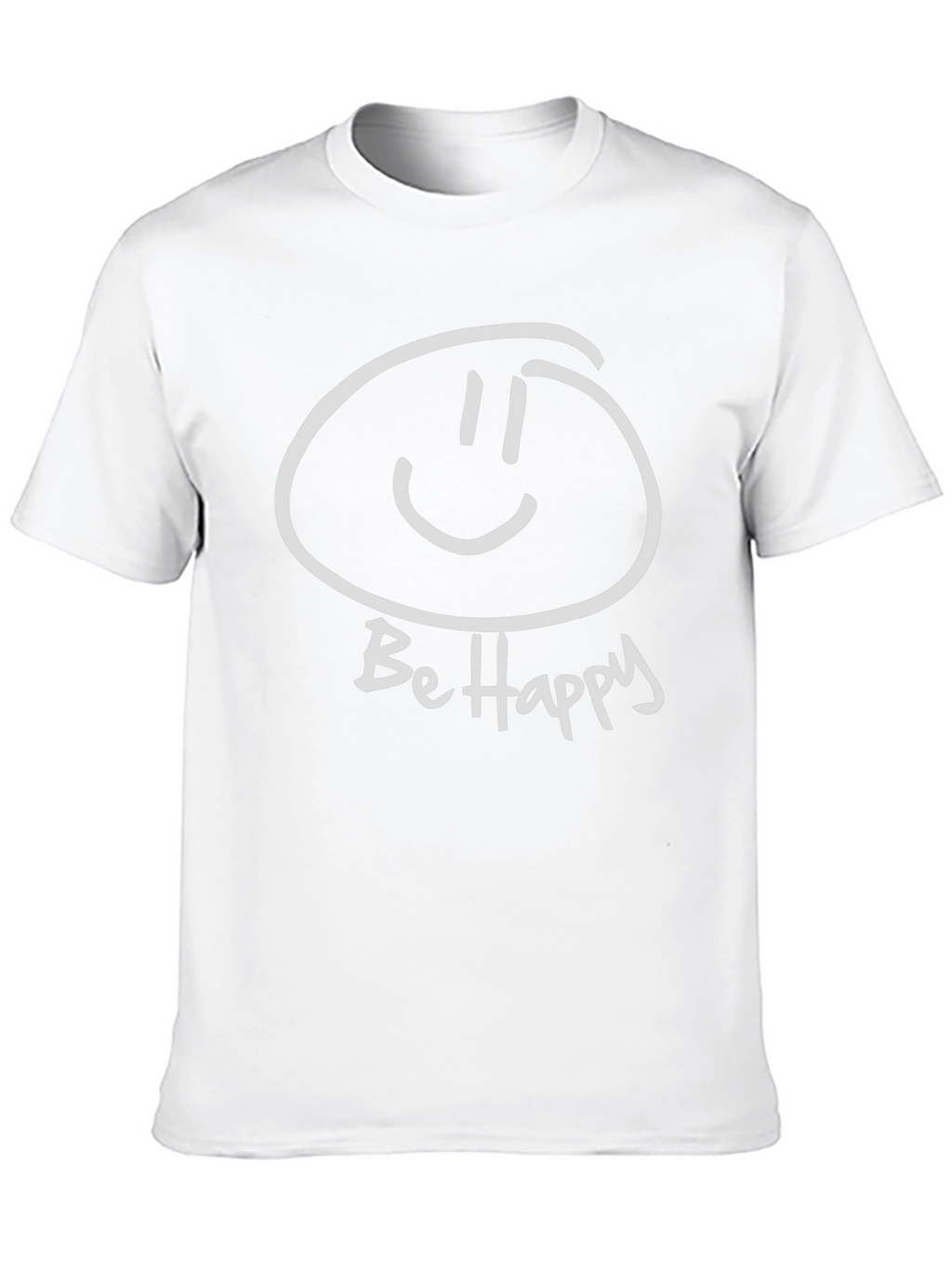 Be Happy Graphic Tee - Soft Cotton Comfort