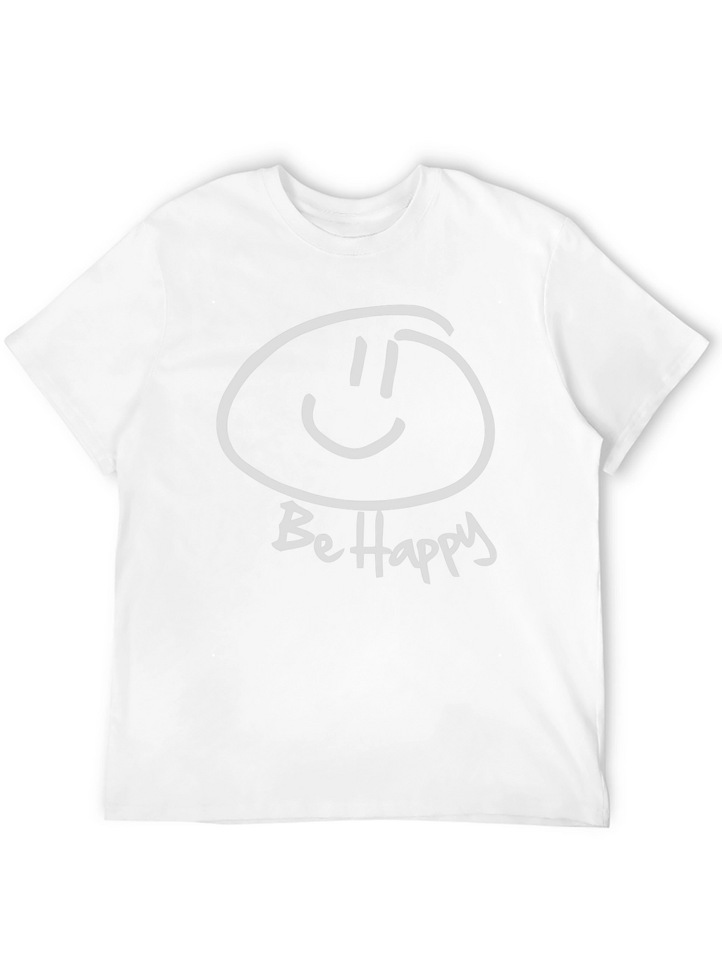 Be Happy Graphic Tee - Soft Cotton Comfort
