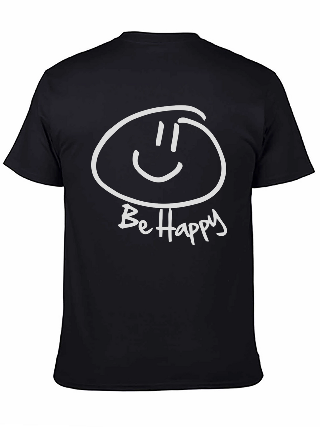 Be Happy Graphic Tee - Soft Cotton Comfort