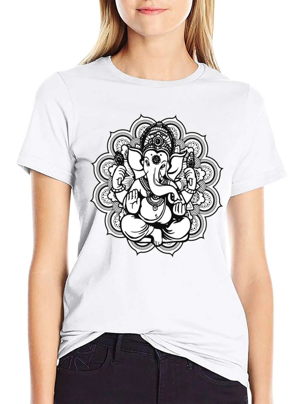 Ganesh Mandala T-Shirt - Black
