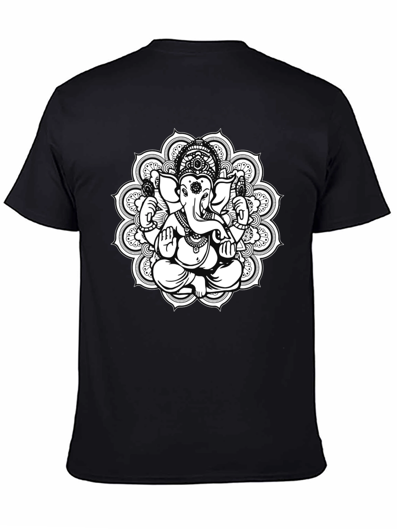 Ganesh Mandala T-Shirt - Black