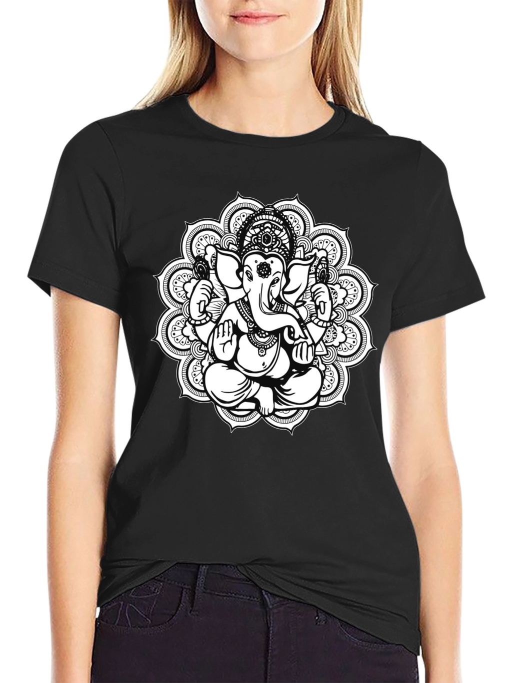 Ganesh Mandala T-Shirt - Black