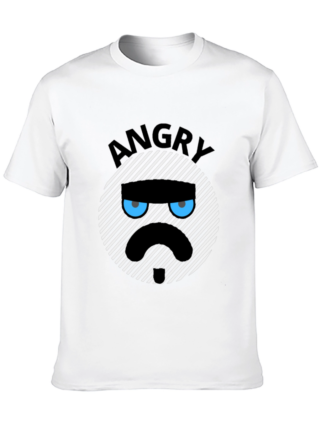 Angry Mood Graphic Black T-Shirt