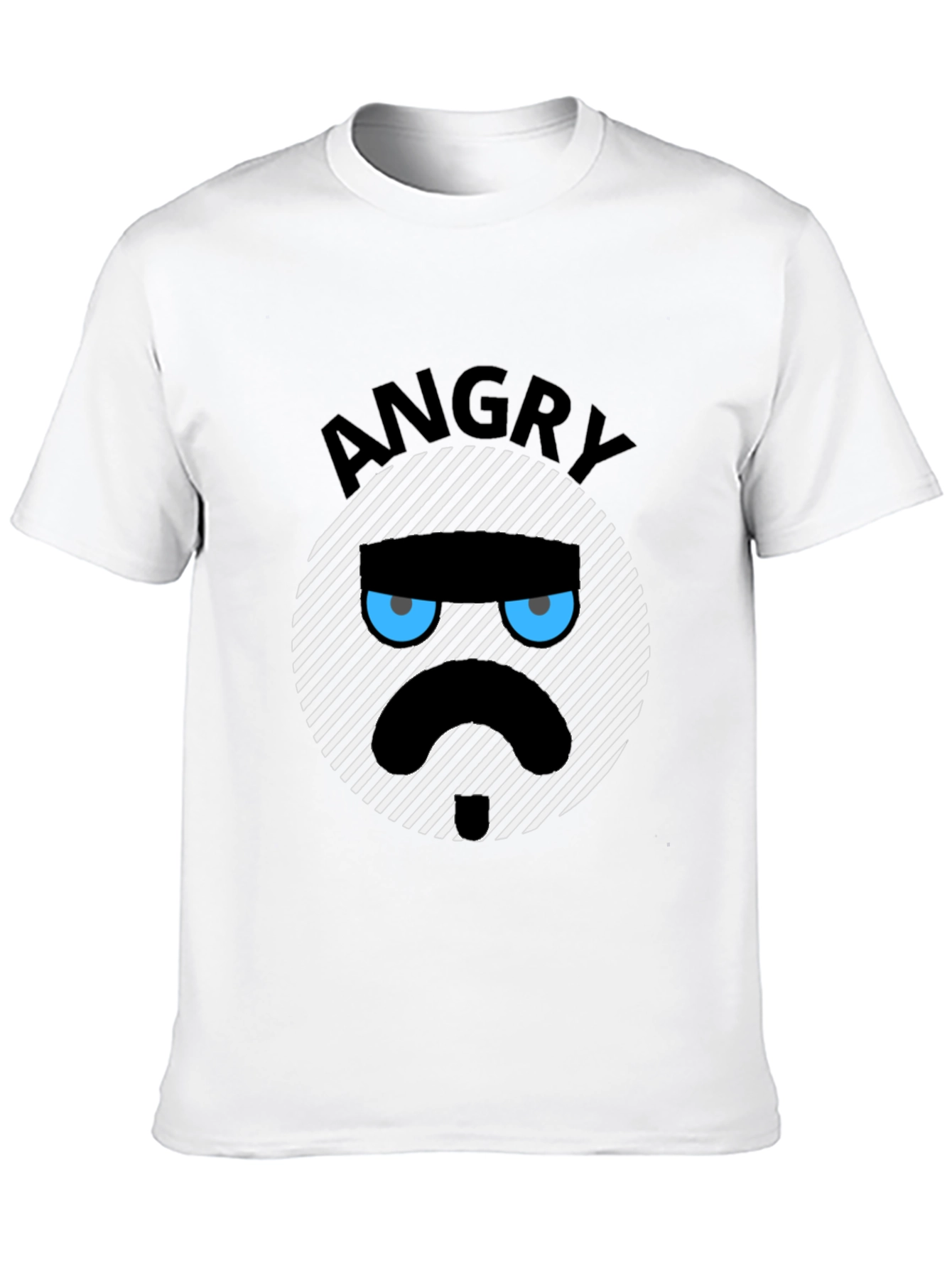 Angry Mood Graphic Black T-Shirt