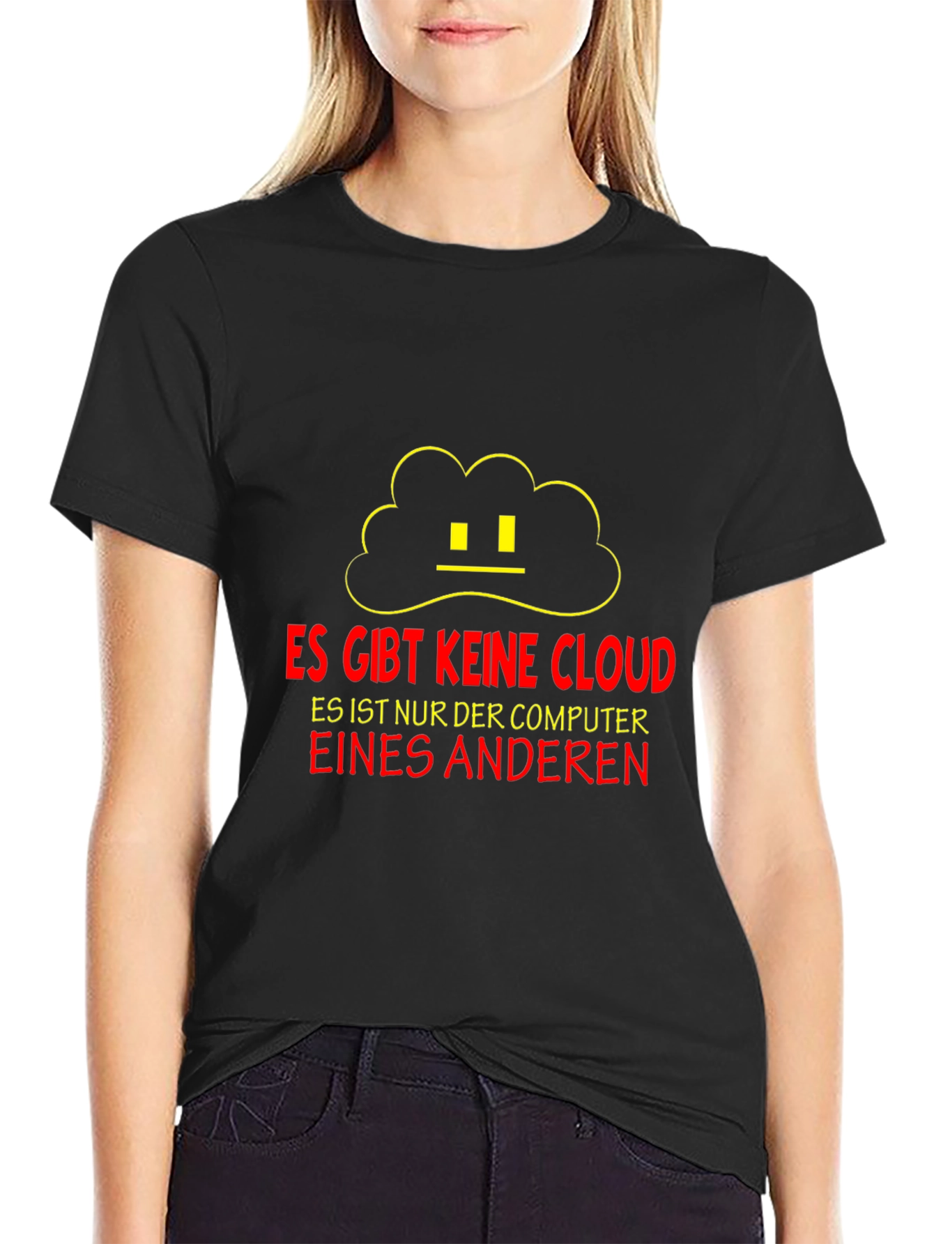 Funny Cloud Tech T-Shirt - No Cloud Just Another Computer