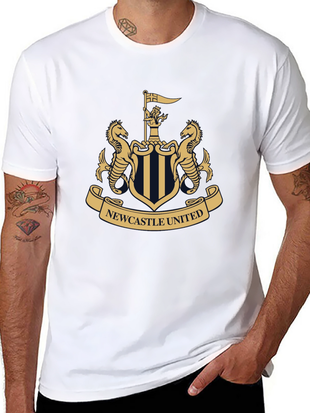 Newcastle United Crest T-Shirt - Black