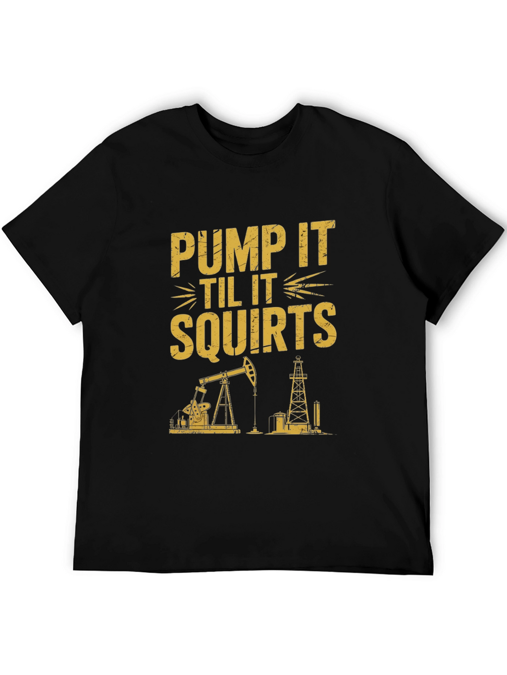 Pump It Tee: Oil Rig Graphic T-Shirt