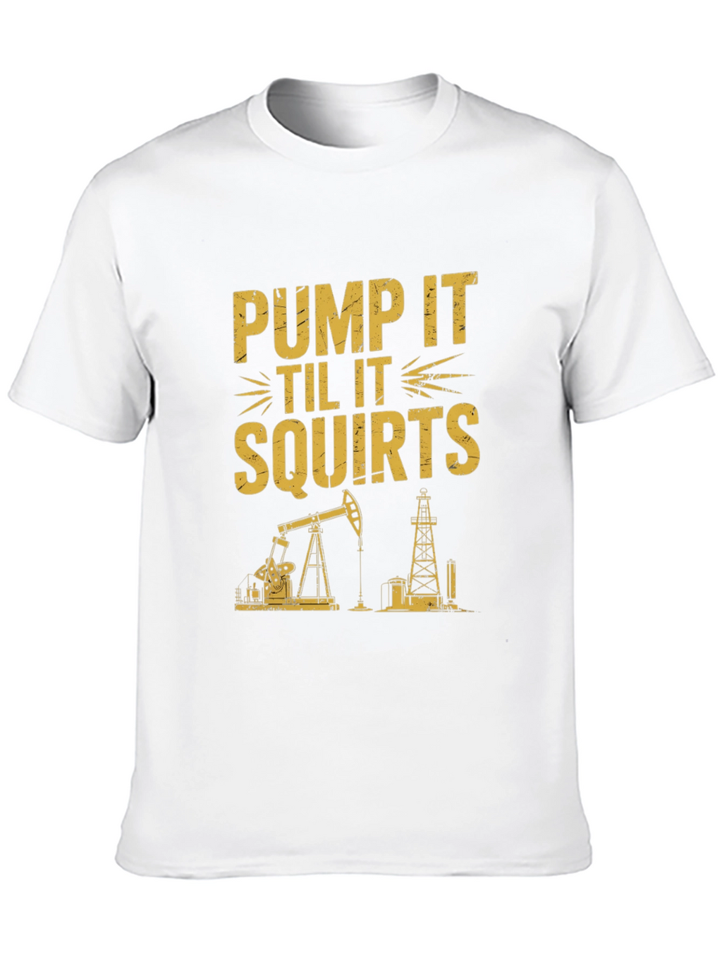 Pump It Tee: Oil Rig Graphic T-Shirt