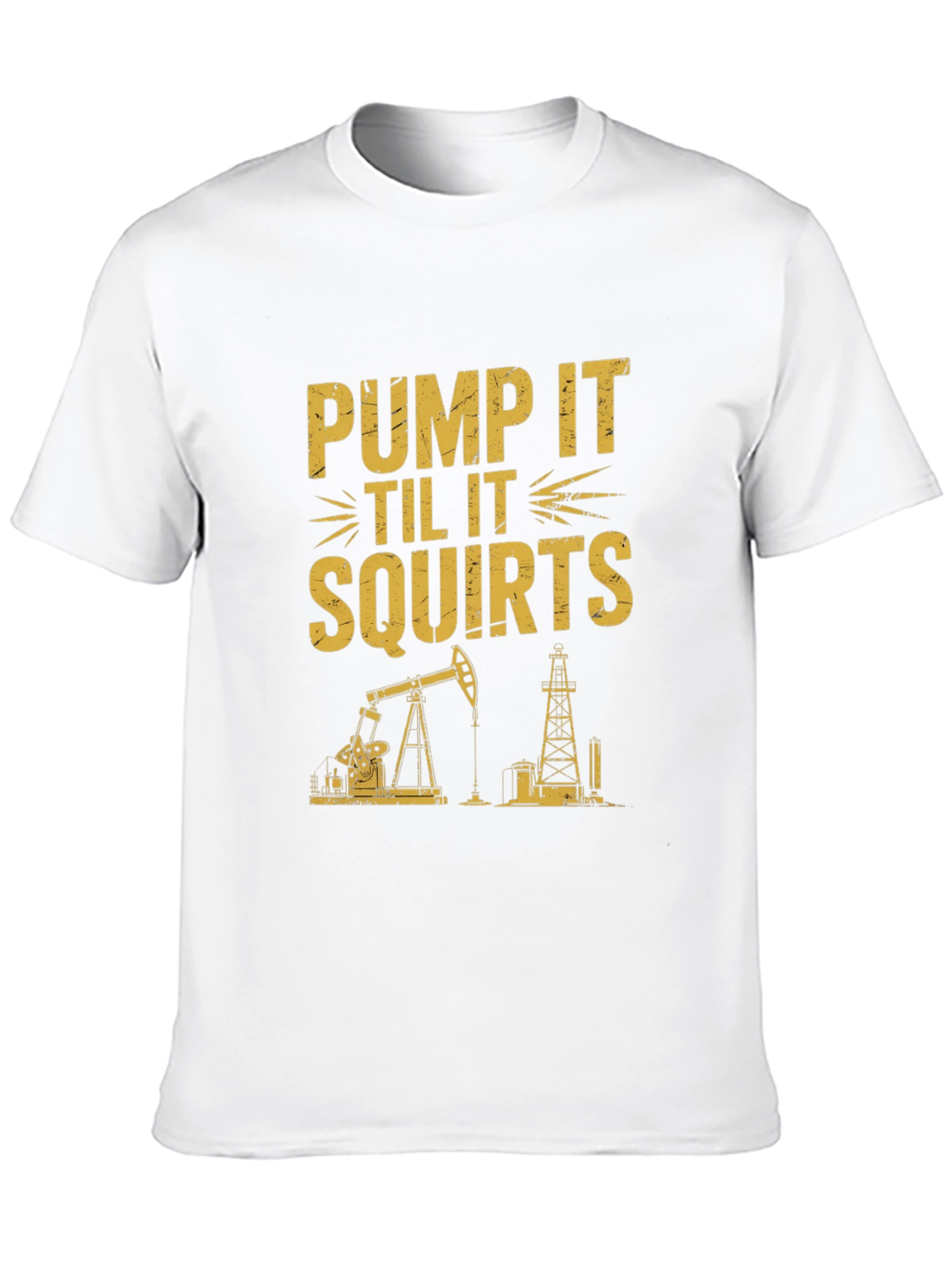 Pump It Tee: Oil Rig Graphic T-Shirt