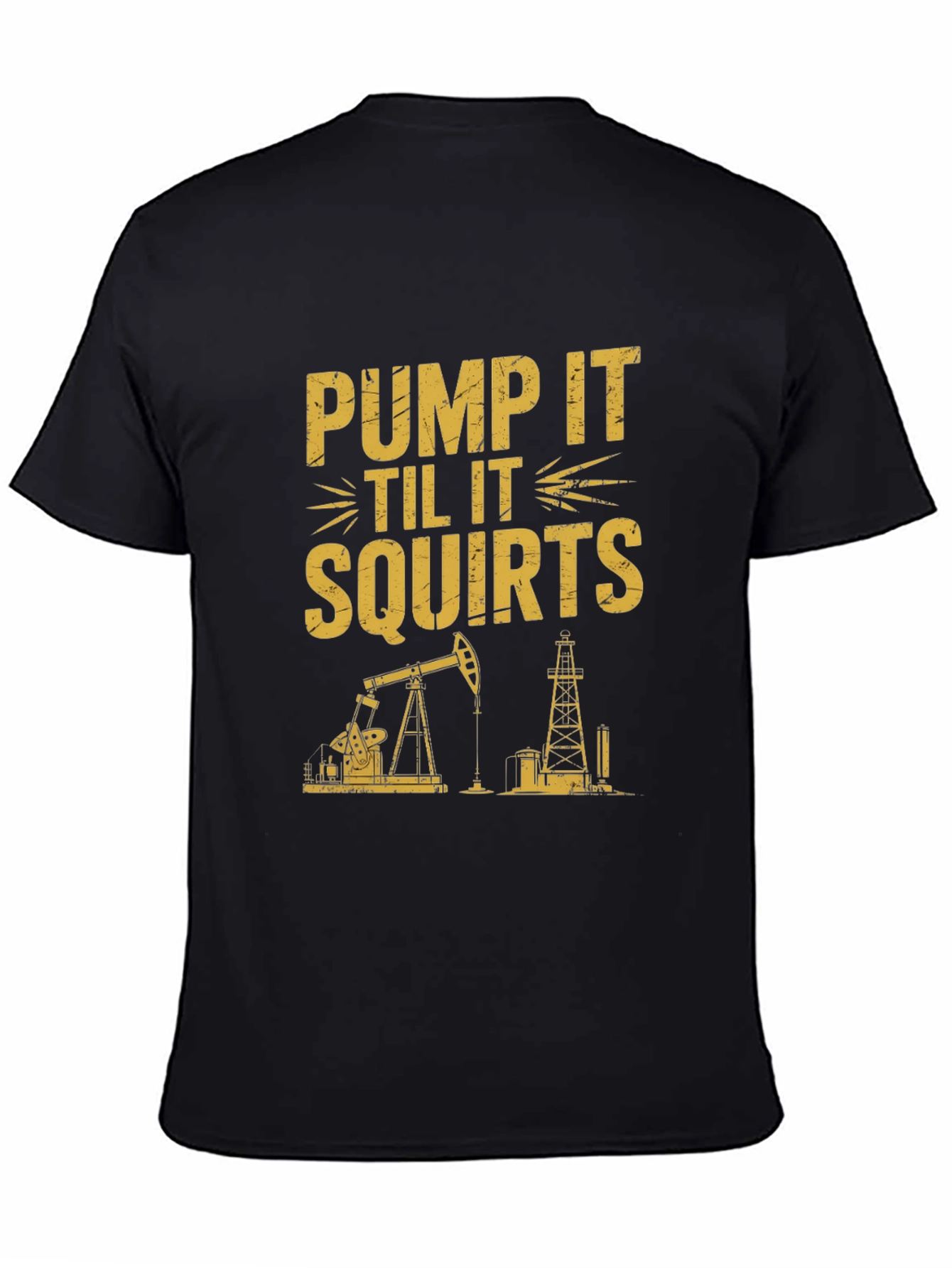 Pump It Tee: Oil Rig Graphic T-Shirt