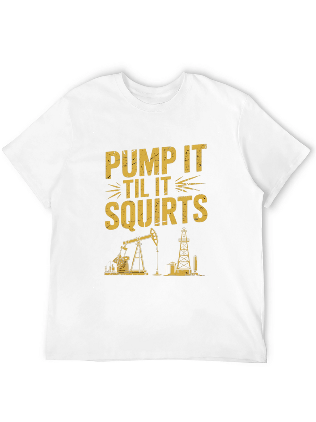 Pump It Tee: Oil Rig Graphic T-Shirt