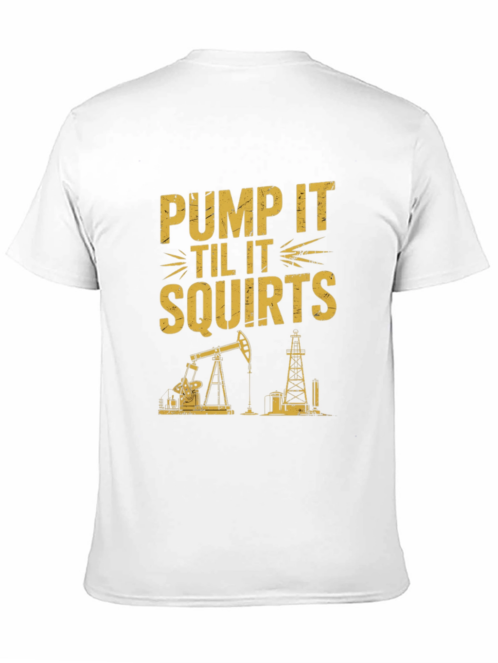 Pump It Tee: Oil Rig Graphic T-Shirt