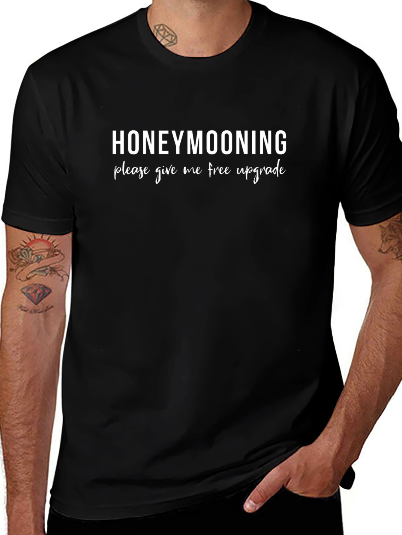 Honeymooning Please Give Me Free Upgrade Graphic T-Shirt