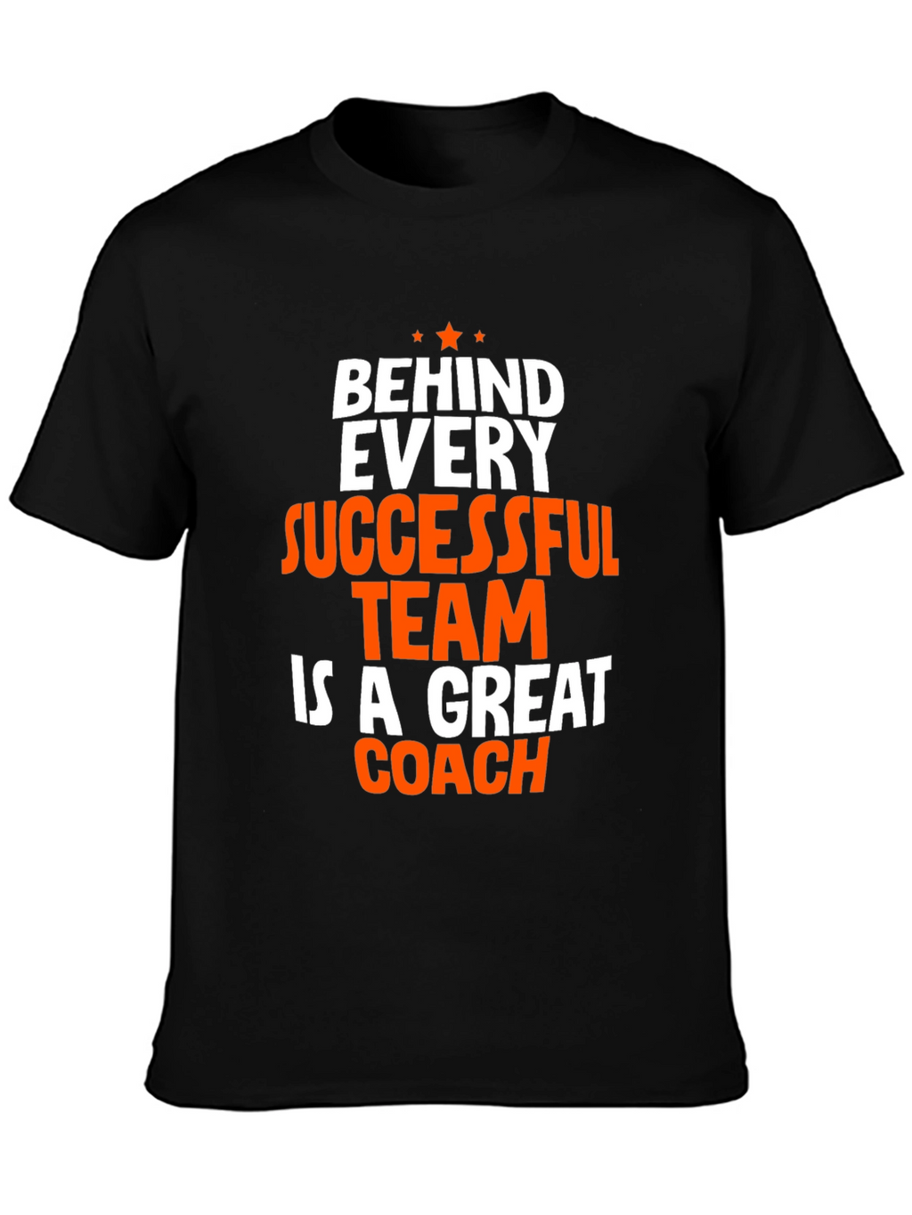 Coach T-Shirt - Behind Every Successful Team Graphic Tee