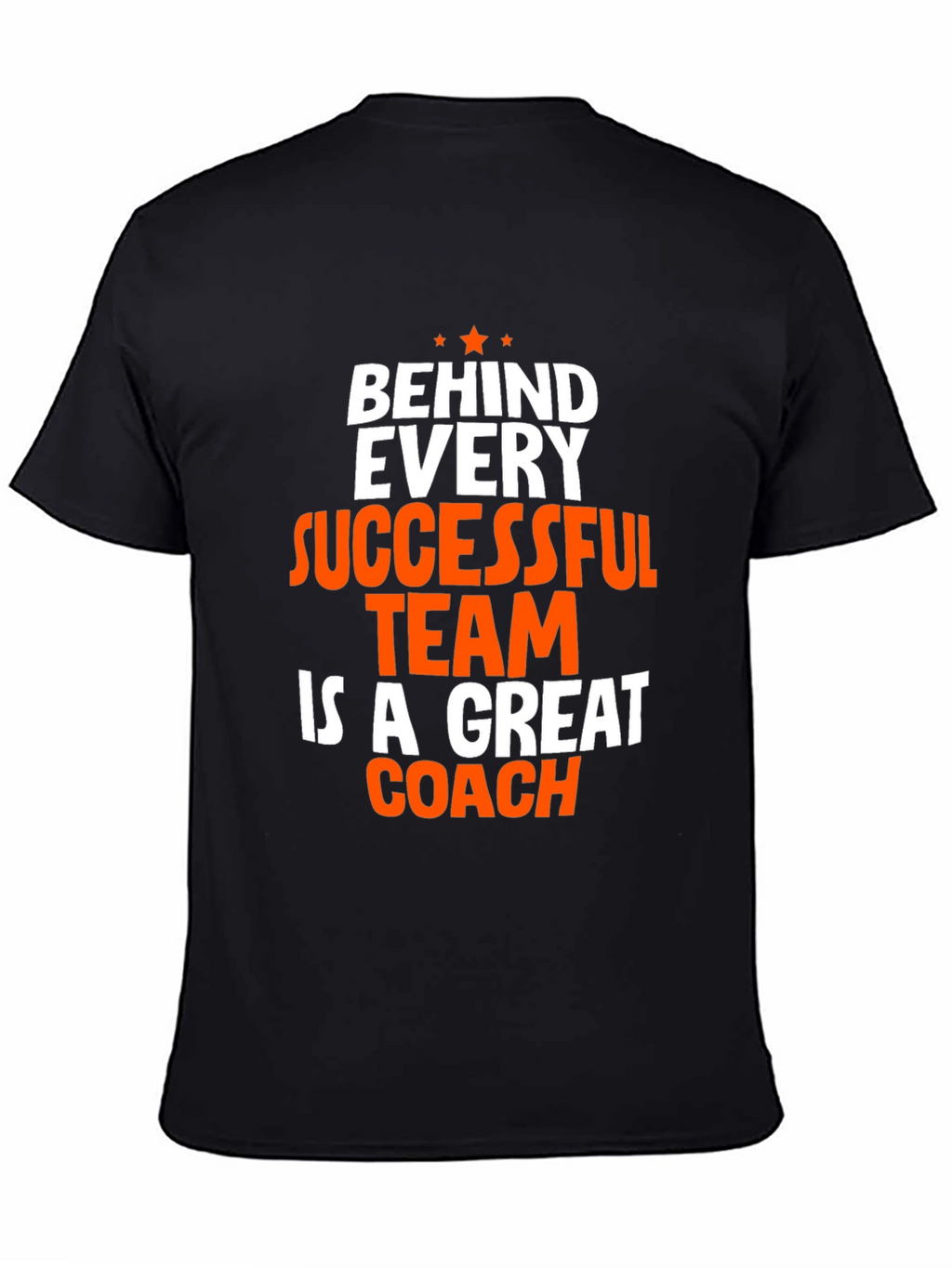 Coach T-Shirt - Behind Every Successful Team Graphic Tee