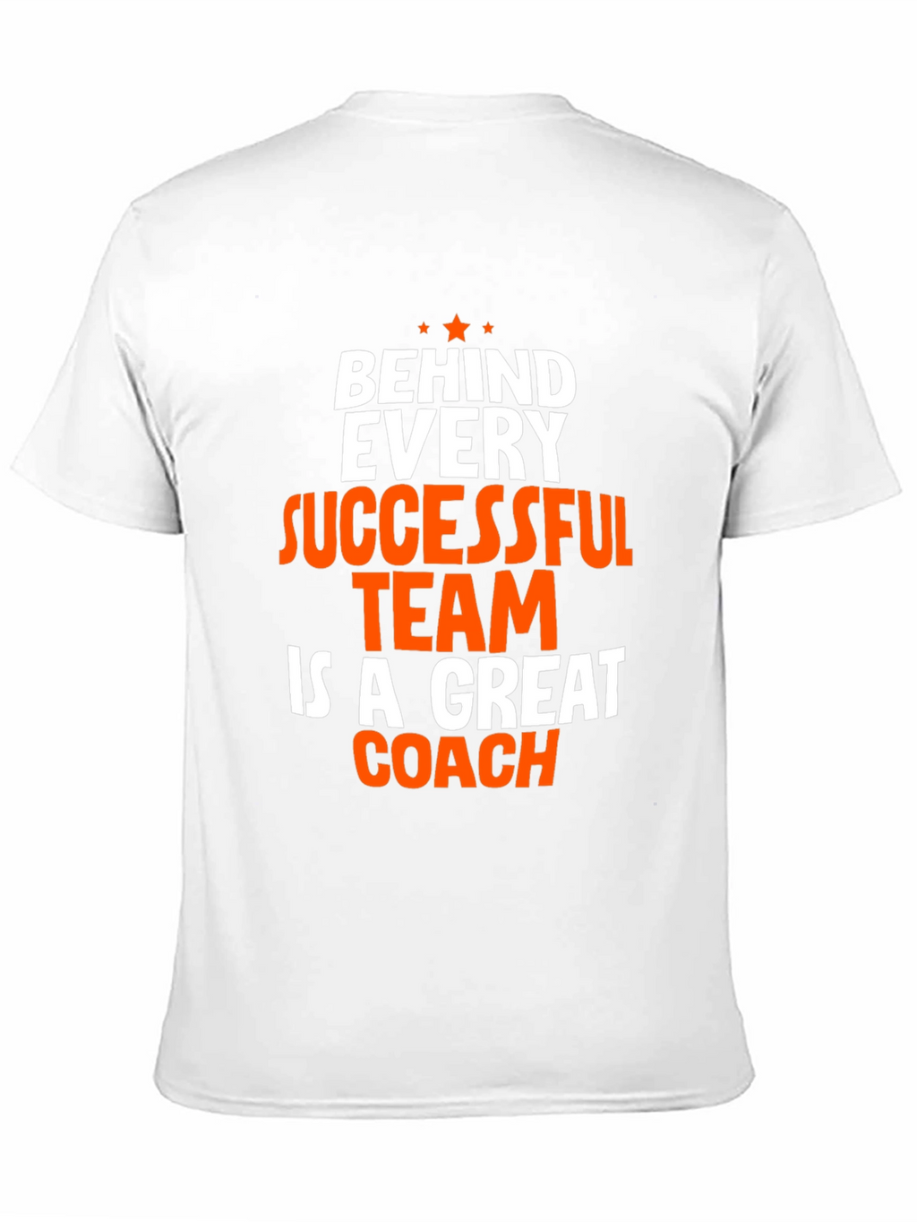 Coach T-Shirt - Behind Every Successful Team Graphic Tee
