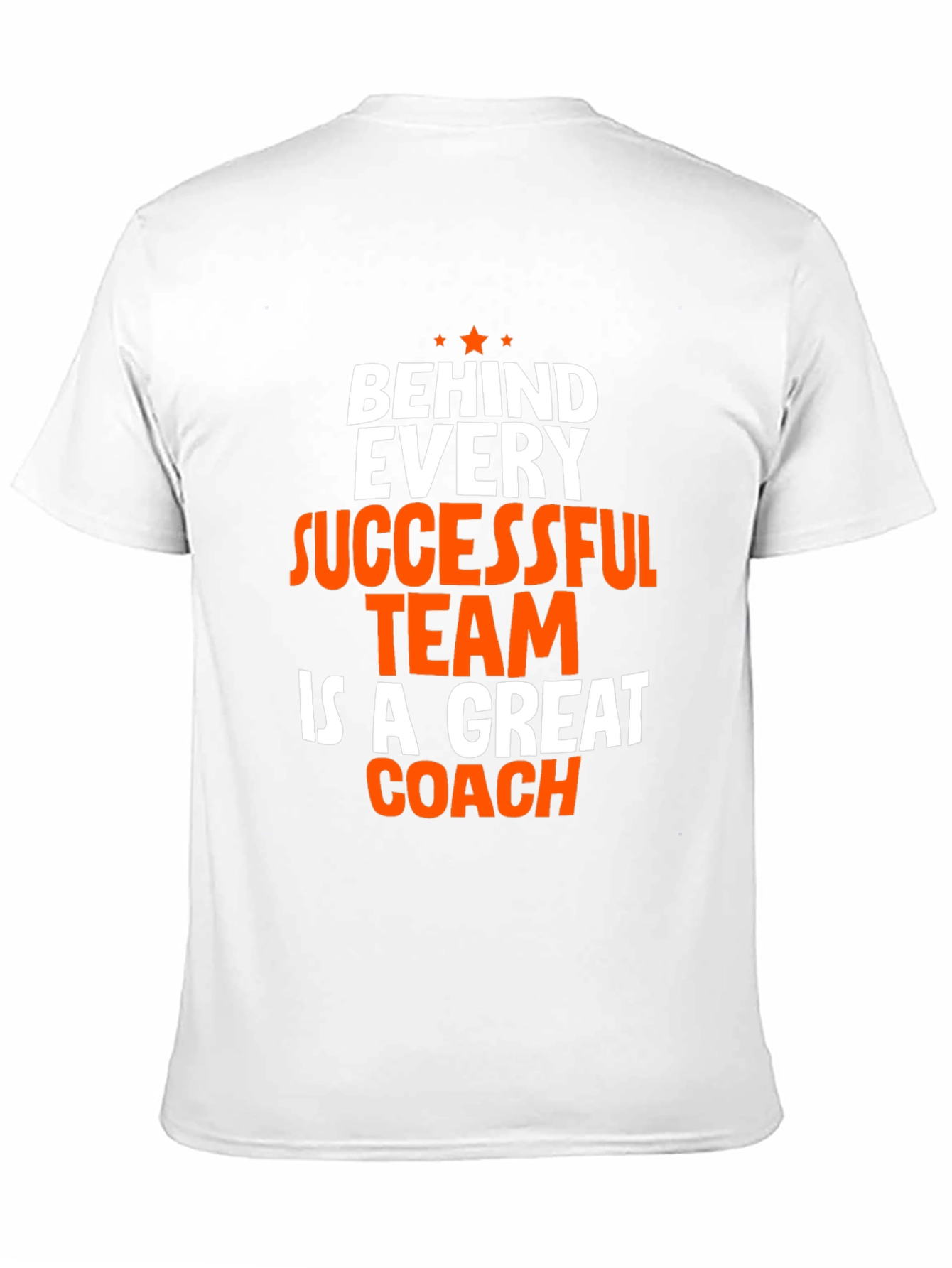 Coach T-Shirt - Behind Every Successful Team Graphic Tee