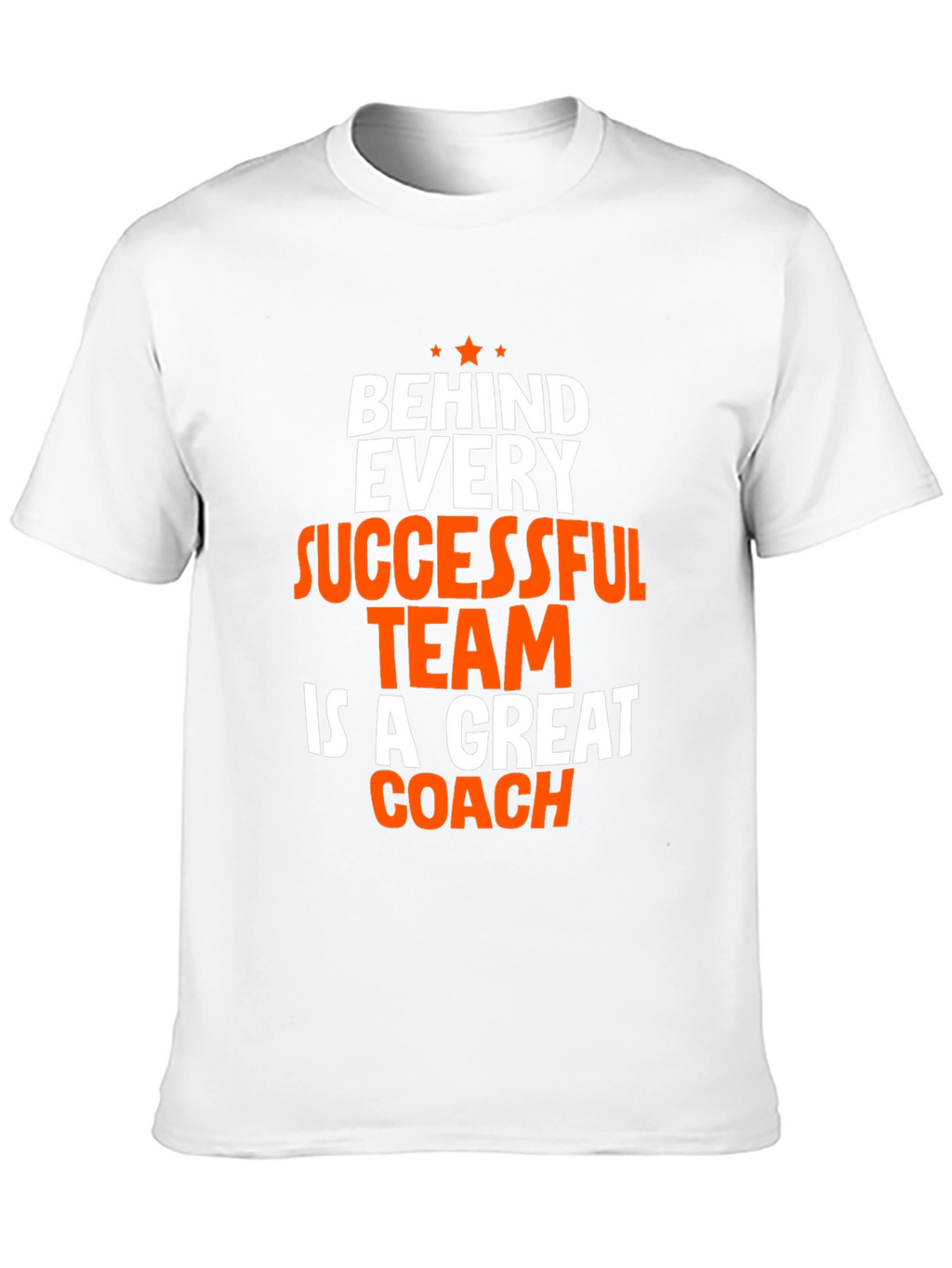Coach T-Shirt - Behind Every Successful Team Graphic Tee