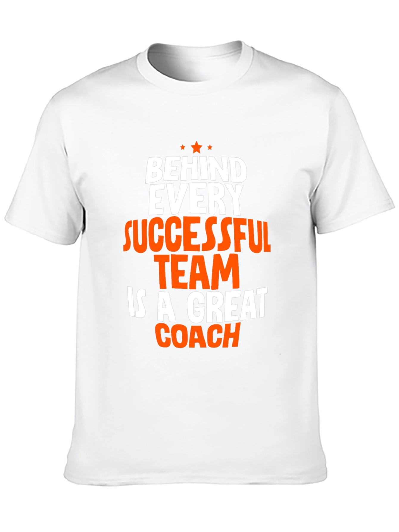 Coach T-Shirt - Behind Every Successful Team Graphic Tee
