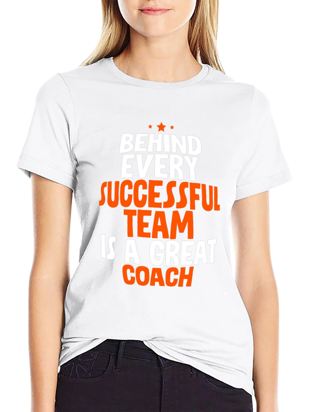 Coach T-Shirt - Behind Every Successful Team Graphic Tee
