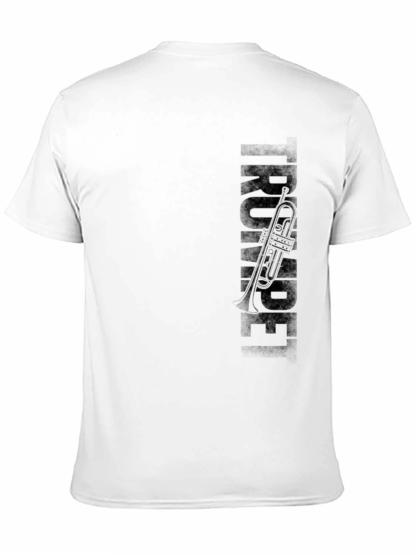 Trumpet Graphic Print Crew Neck T-Shirt