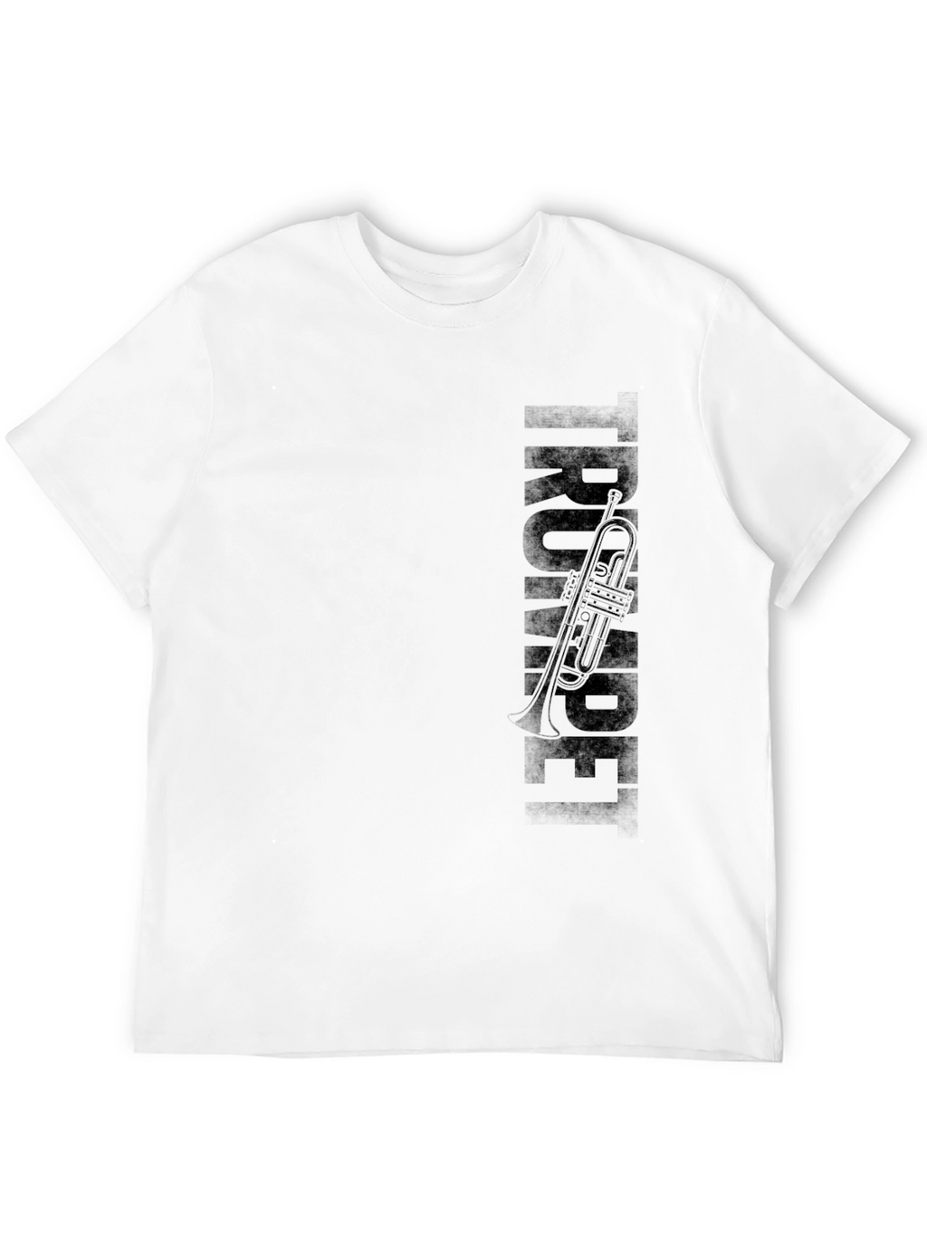 Trumpet Graphic Print Crew Neck T-Shirt