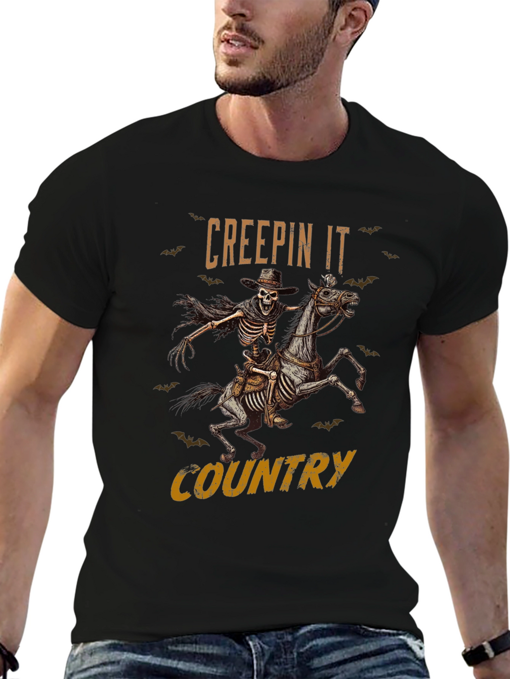 Creepin It Country Graphic T-Shirt