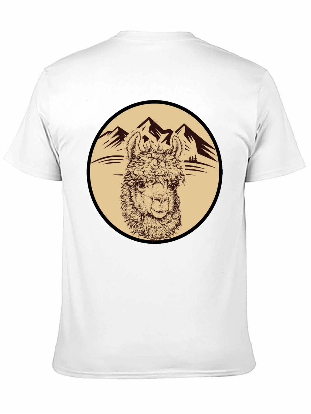 Llama Mountain Graphic Tee - Black