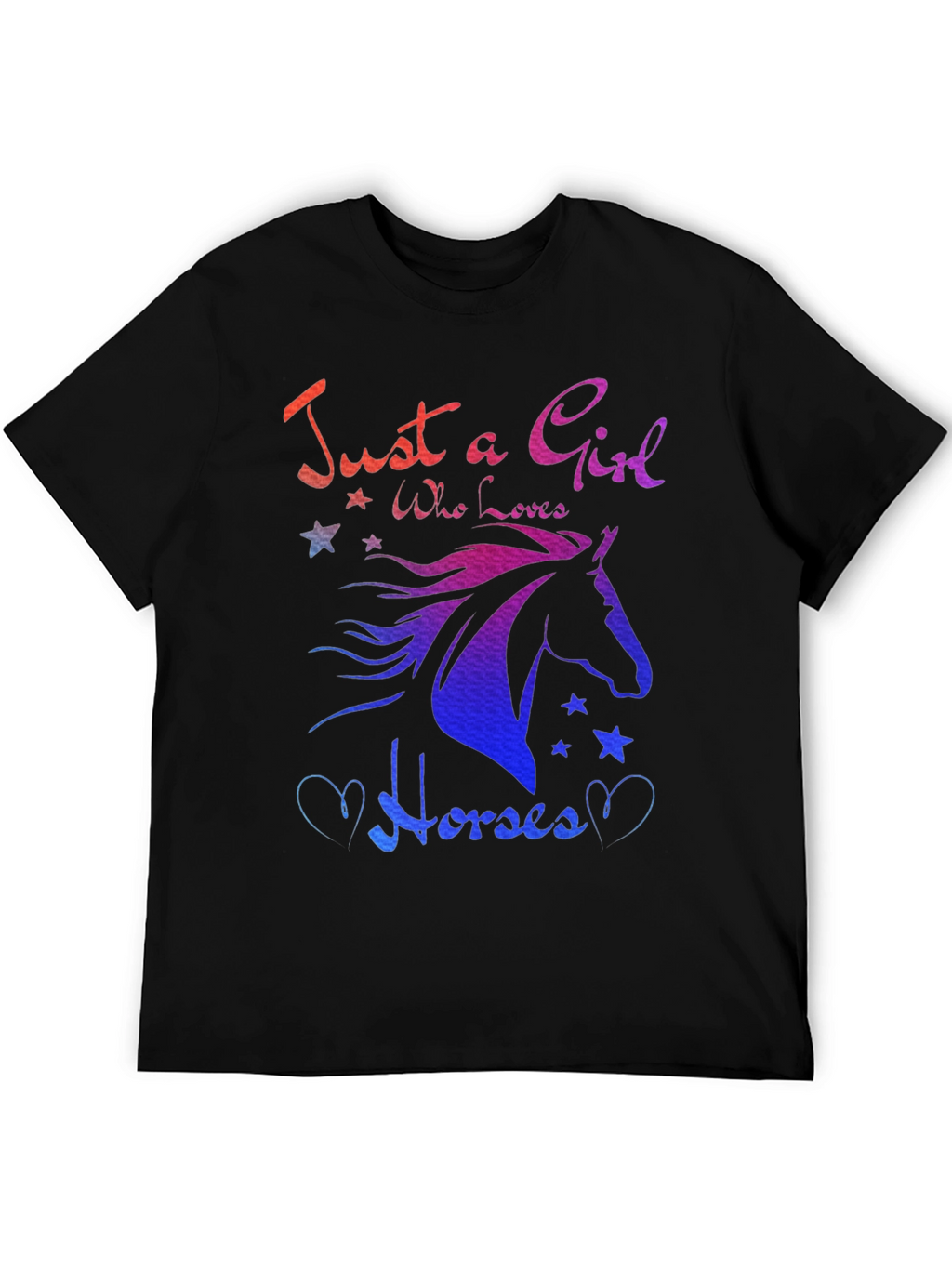 Just A Girl Who Loves Horses Graphic Tee