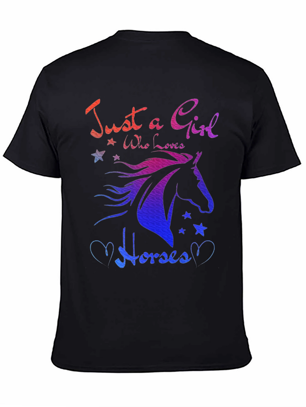 Just A Girl Who Loves Horses Graphic Tee