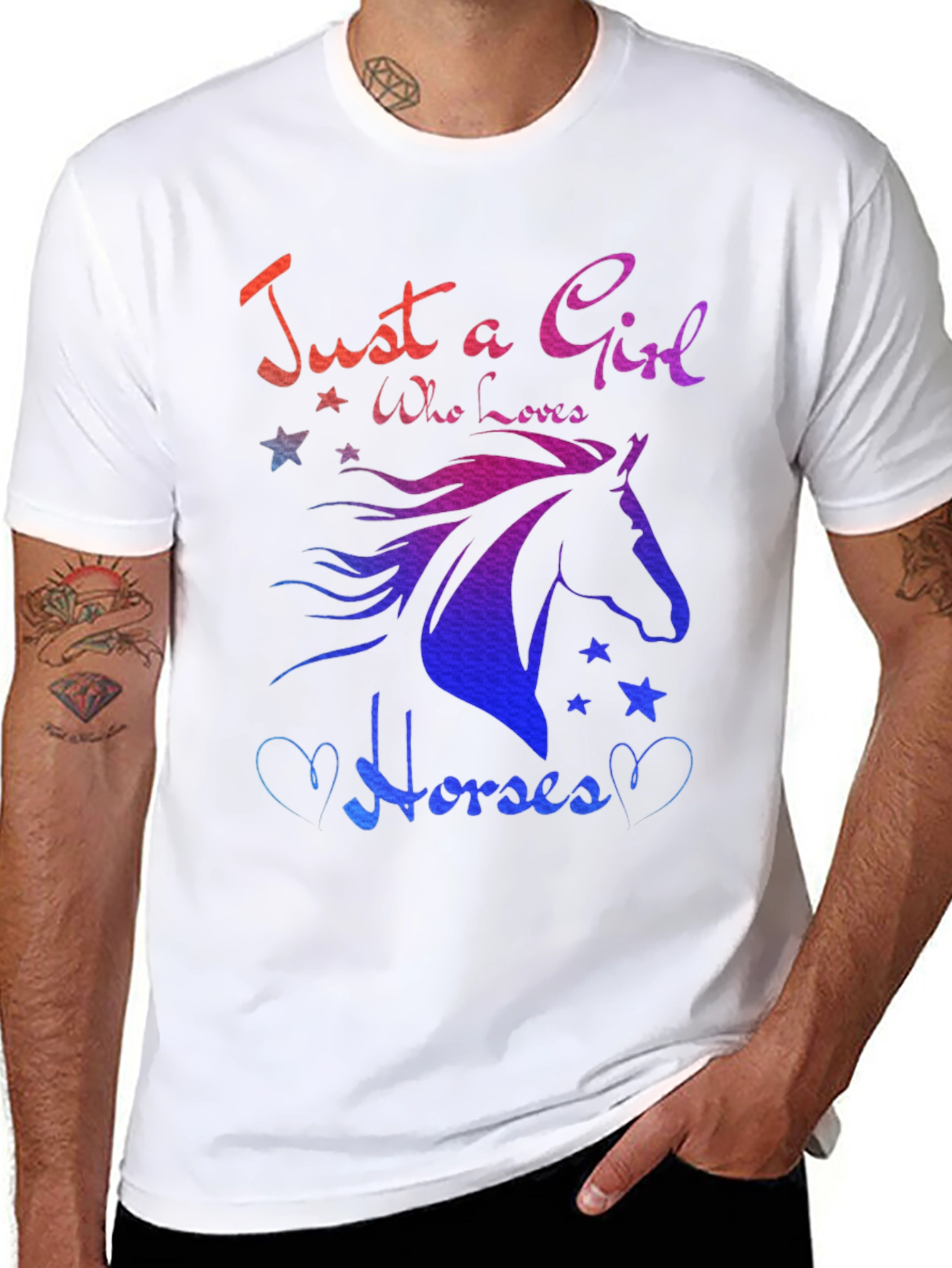 Just A Girl Who Loves Horses Graphic Tee