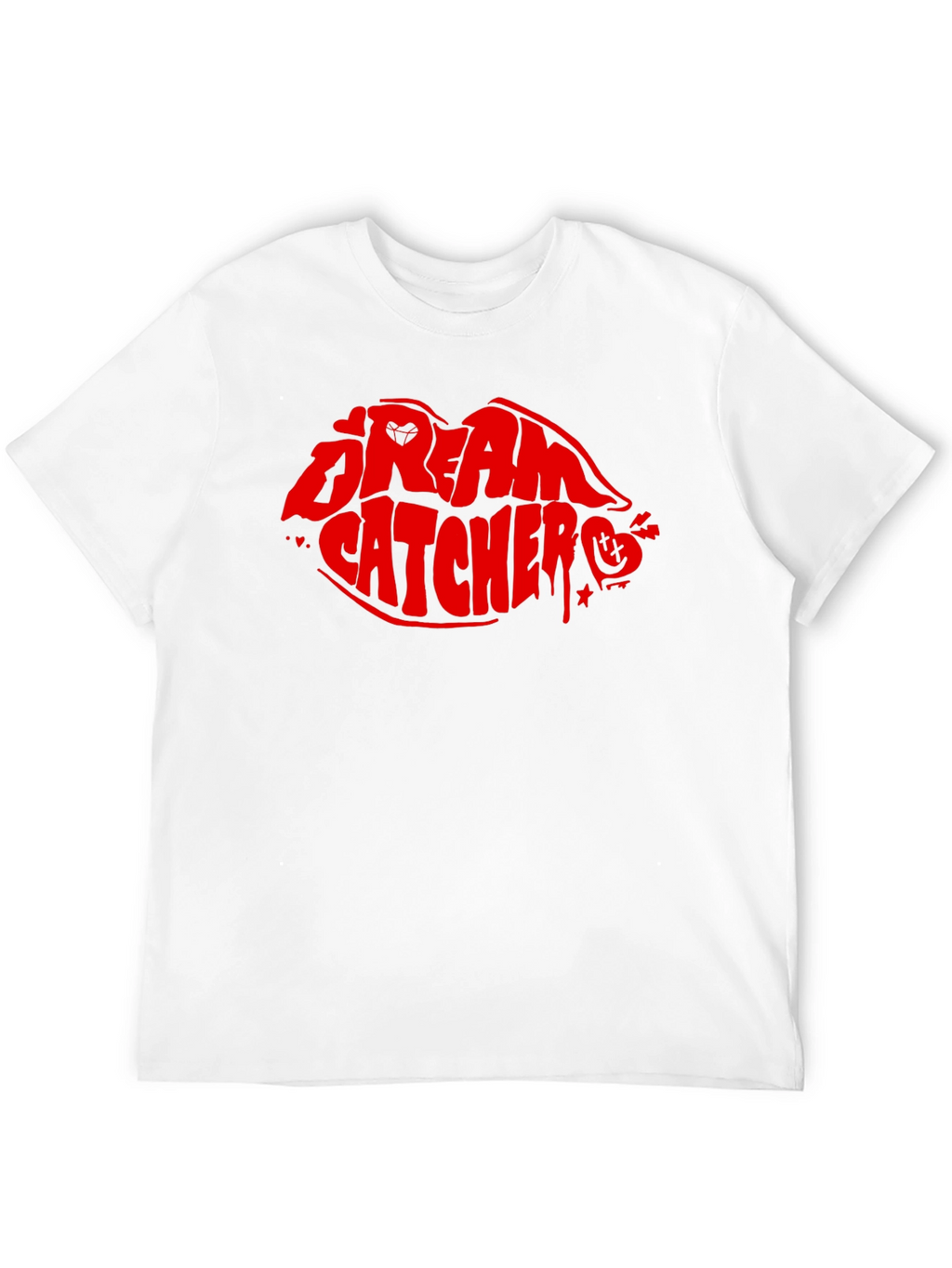 Dream Catcher Lips Graphic T-Shirt - Black