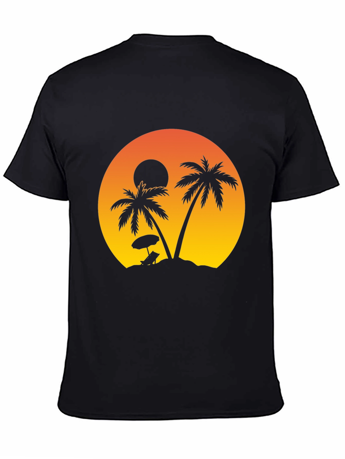 Sunset Beach Palm Tree T-Shirt