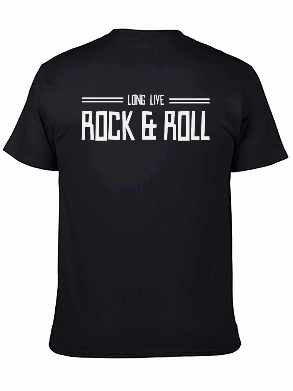 Long Live Rock & Roll Black Graphic T-Shirt