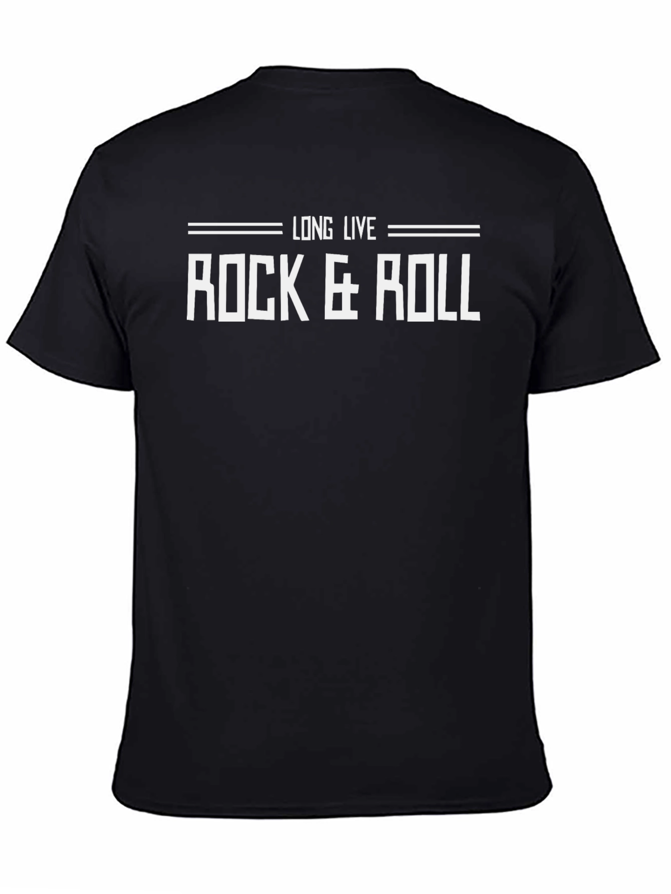 Long Live Rock & Roll Black Graphic T-Shirt
