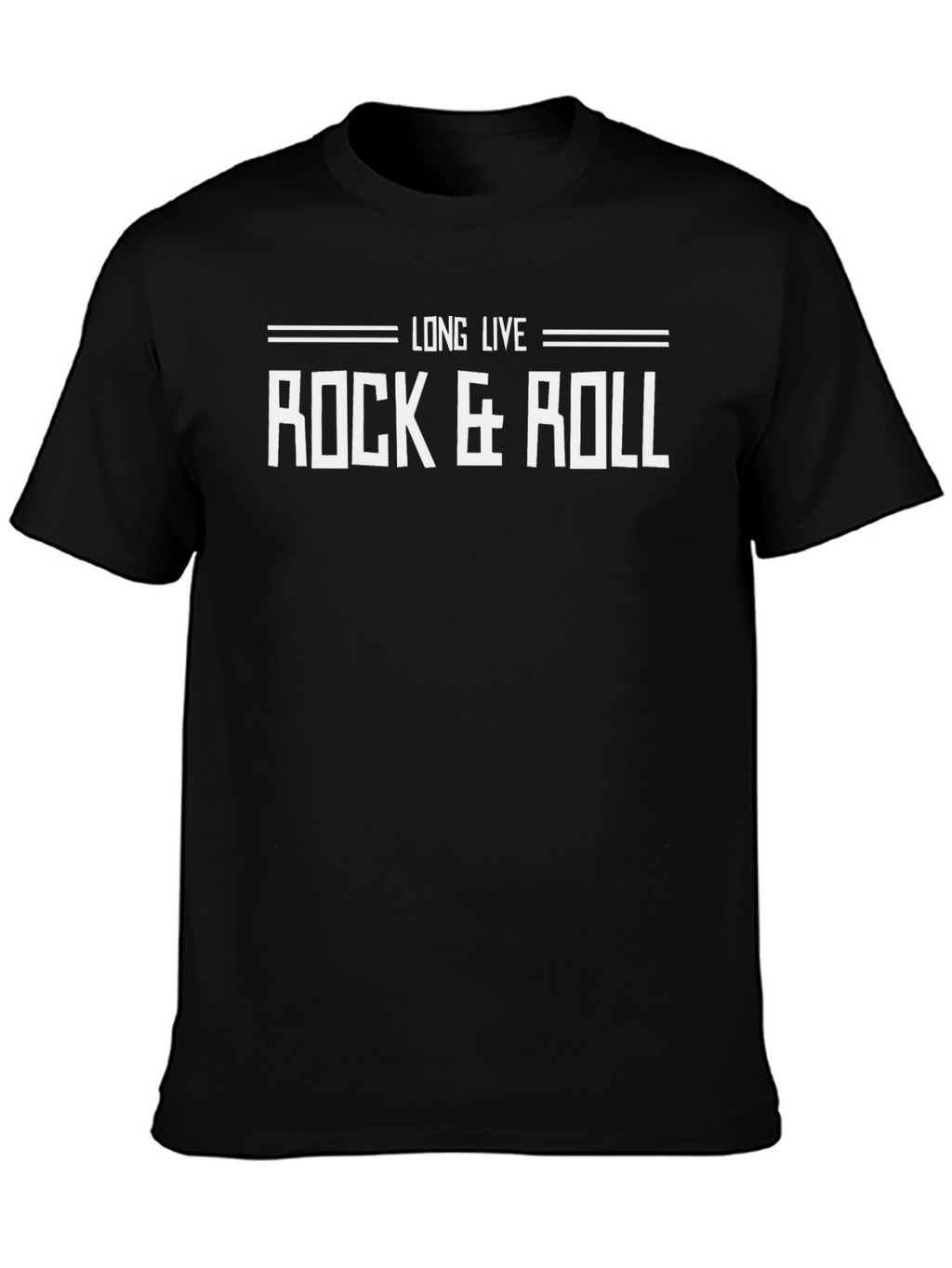 Long Live Rock & Roll Black Graphic T-Shirt