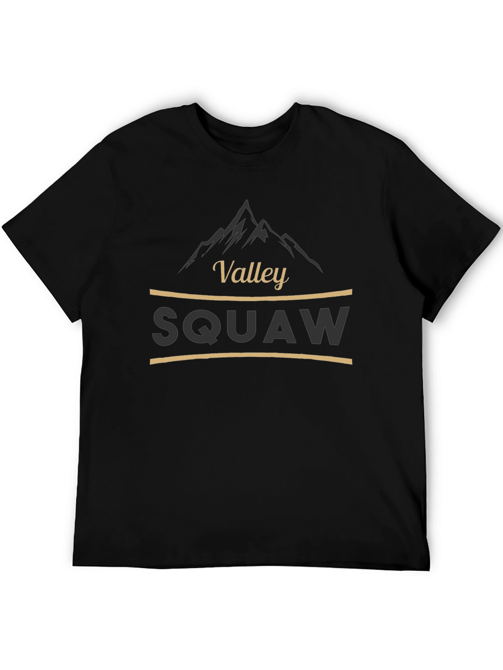 Squaw Valley Graphic Tee - Black Cotton Blend