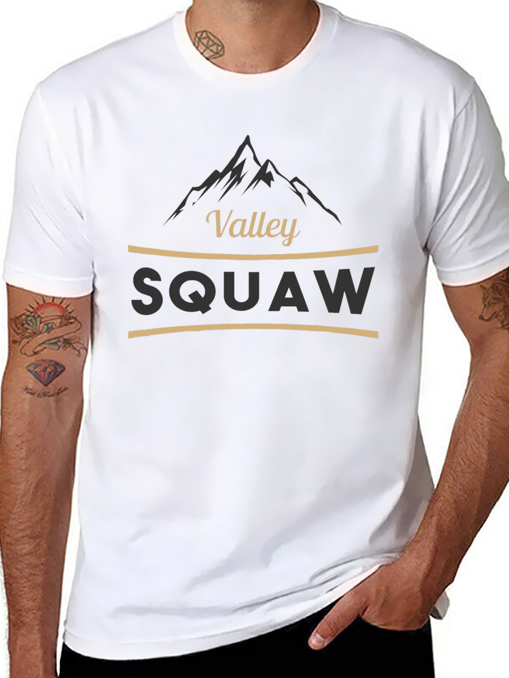 Squaw Valley Graphic Tee - Black Cotton Blend