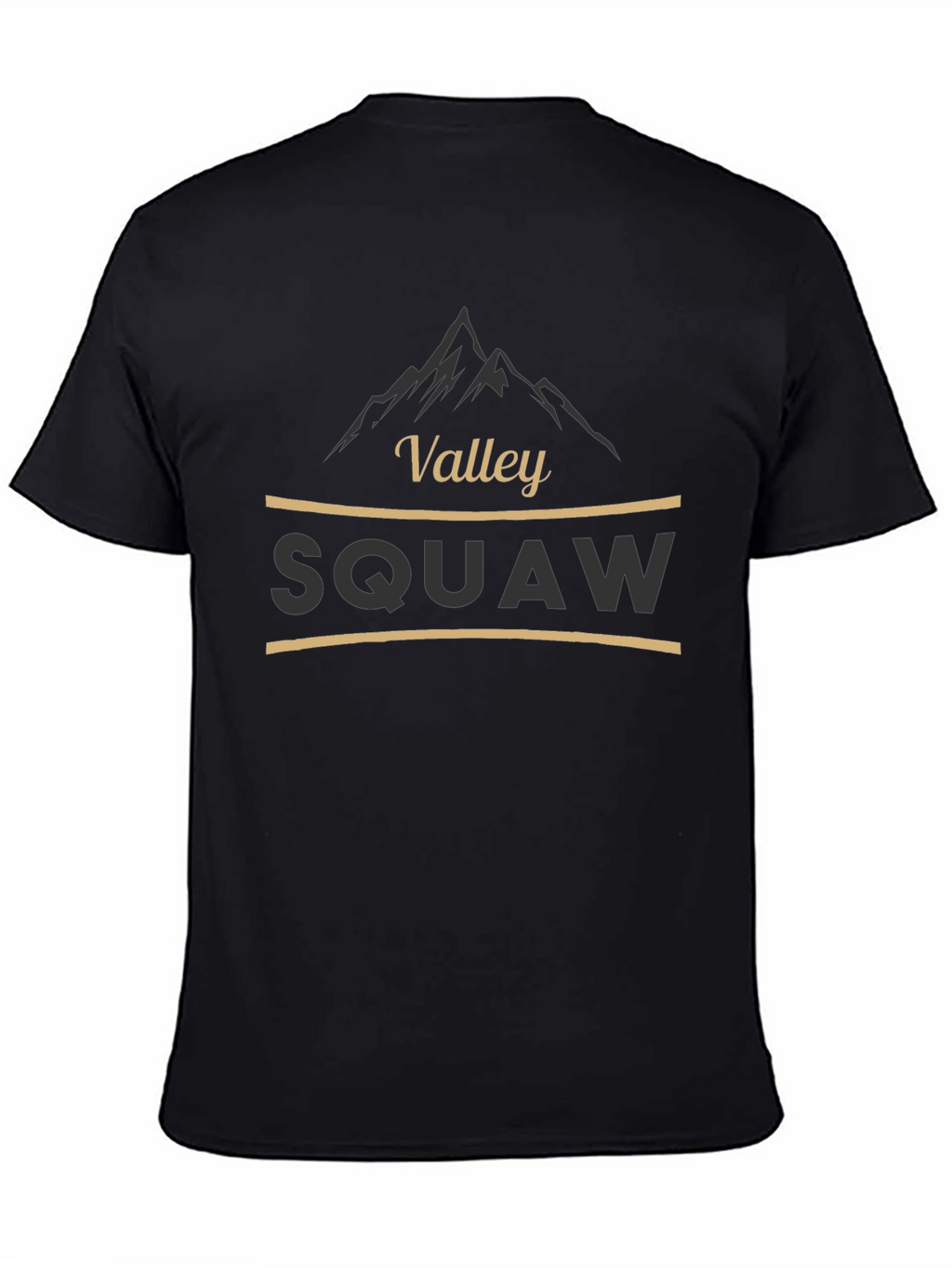 Squaw Valley Graphic Tee - Black Cotton Blend