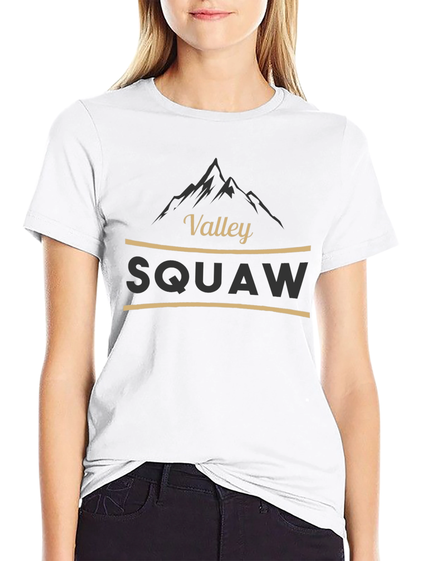 Squaw Valley Graphic Tee - Black Cotton Blend